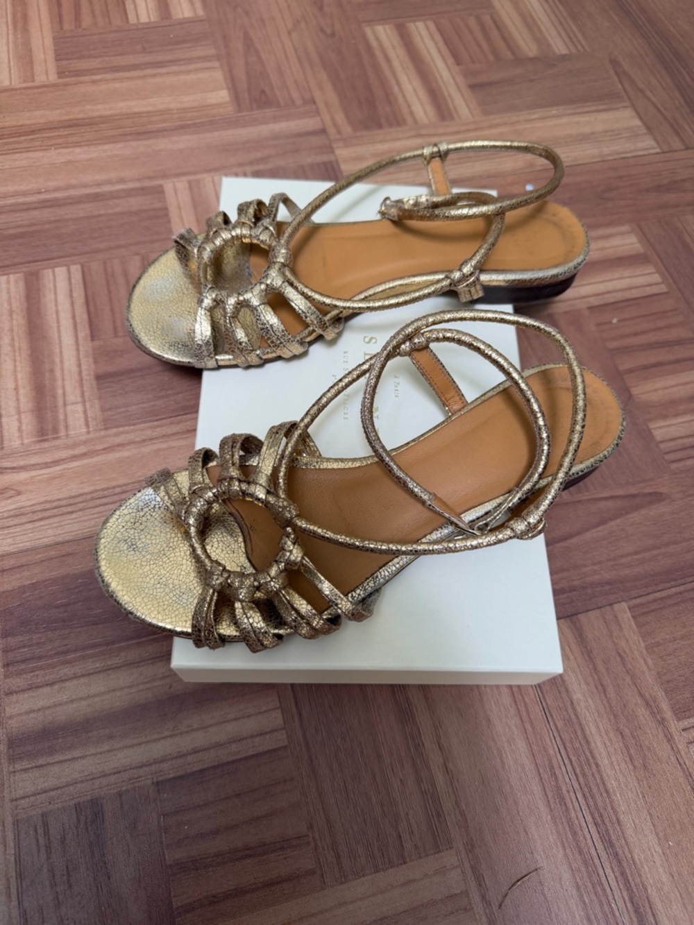 Sezane GLORIA LOW SANDALS size 8 - Picture 9 of 12